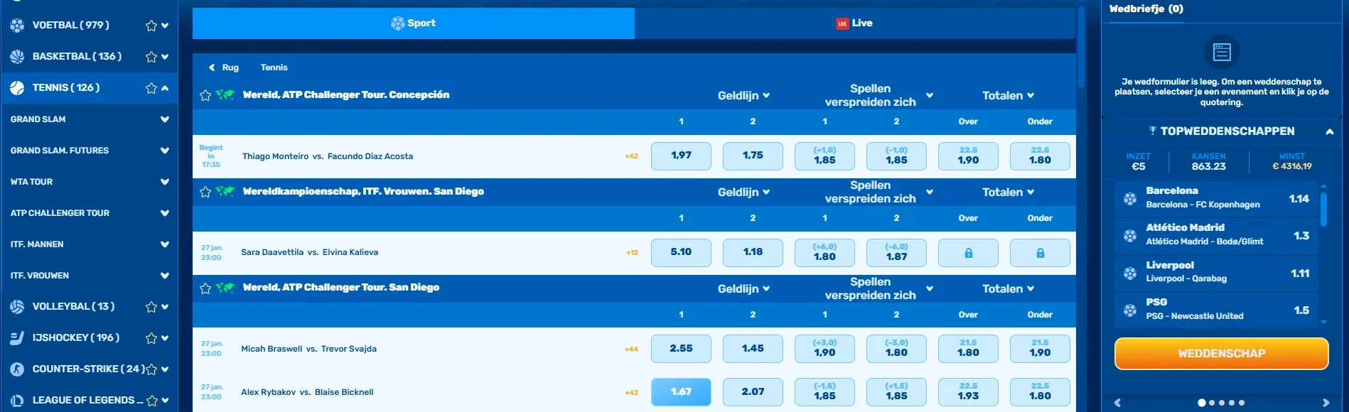 spinfin casino sportweddenschappen